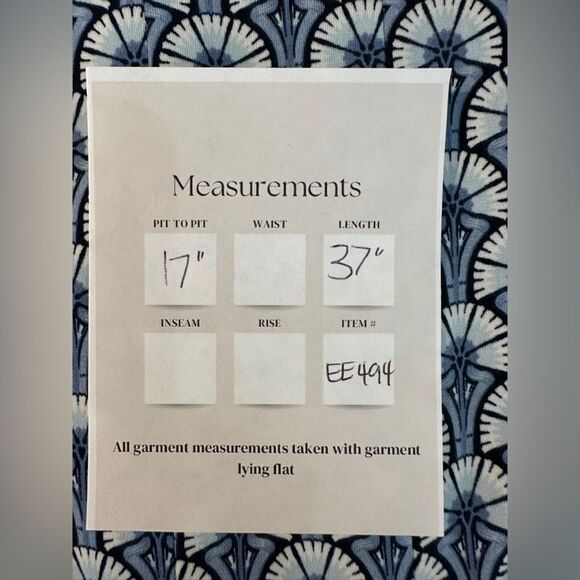 Max Studio Women's Printed Sleeveless Fit and Flare Dress Size L Blue Navy - Picture 10 of 10